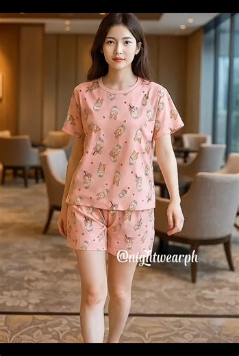 Terno Short for Adult Small to Large Comfy Nightwear Womenswear Cotton Casual Pajama Day Cute Fit Loungewear #TernoPajama #CutePrint #LoungewearLove #NightwearGoals #CottonComfort