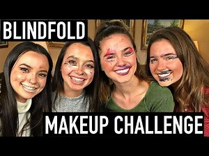 Blindfold Makeup CHALLENGE ft. Merrell Twins
