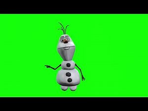 GREEN SCREEN | DANCING OLAF | DANCING SNOWMAN | CHROMA KEY | Teacher Burnz