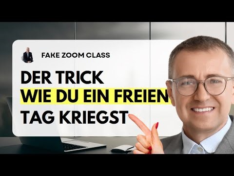 Wenn dein Chef denkt, du bist im Meeting FAKE Zoom Deutsch