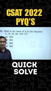 CSAT PYQ 2022 | Quick solved | by Neelesh sir | UPSC 2026 | Previous Year Questions #ias #upsc