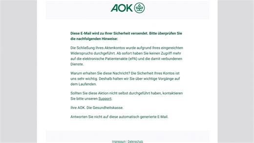 AOK Bayern löscht versehentlich tausende elektronische Patientenakten