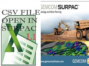 How to create str file in surpac from csv file(HINDI)