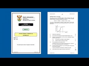 Rate of Reactions Grade 12 Physical Science November 2021 Past Exam Memo