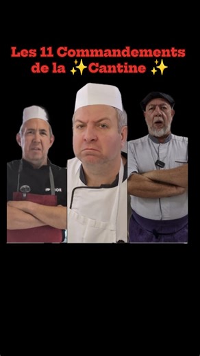 Guillaume Le Cantinier on Instagram: "⬇️Les 11 Commandements de la Cantine⬇️ 1✨A l'heure tu arriveras sinon froid tu mangeras 2✨Avant de manger tes mains tu les laver as 3✨Les Cantinier tu salueras 4✨La nourriture tu goûteras même si ça te plaît pas 5✨Tes écouteurs ne les utiliseras pas 6✨Les chewing-gums sous la table tu ne colleras pas 7✨ Pendant le repas tu chuchoteras 8✨ Les couverts à la poubelle tu ne jetteras pas 9✨Le repas tu ne le gaspilleras point 10✨Ton couvre chef tu enleveras 11✨Les