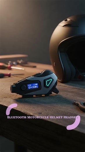 Motorcycle Helmet Bluetooth-compatible Headset, Easy Install, Universal Fit, Ipx5 Waterproof, Shockproof, Clear Sound, Hands-Free Calling, Long Battery #camera #headphonesrecommended #hearingaids #headphone #bluetoothheadphones #hightechgadgets #caraccessorymusthave #sleepheadbandwithbluetooth #lamborghiniheadphones #bikerhelmets