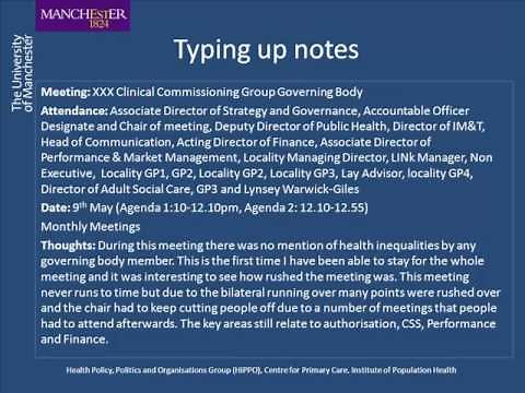 What is..? observation in the workplace