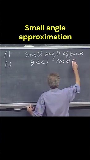 What is a small angle approximation?