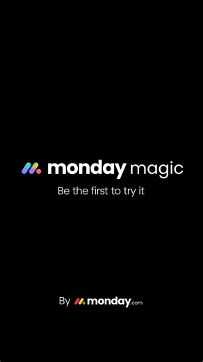 monday.com on Instagram: "There’s magic in the air… and it’s creating your dream work solution🪄 Introducing monday magic - describe what you need and get a fully functional work solution in moments. Software is officially building itself! Using monday.com’s building blocks, magic will have you up and running with boards, dashboards, automations, forms, and AI-powered columns, all connected and ready to go. It’s the fastest way to create, customize, and scale your workflows using AI. Be one of t