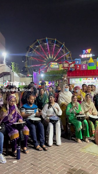 Dynamic Drum Circle at Joyland Amusement Park