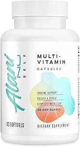 Alani Nu Women’s MultiVitamin | Daily Supplement for Health and Immune System Support | Essential Vitamins | 1,000mcg Biotin | CoQ10 | 60 Softgels | 30 Servings