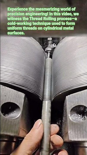 How Bolts are Made The Power of Thread Rolling!#ThreadRolling #Engineering #Manufacturing #eyebolts