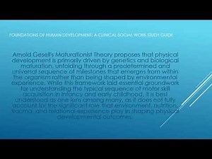 Foundations of Human Development A Clinical Social Work Study Guide