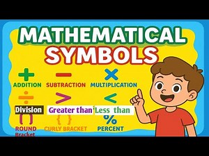 Mathematical Symbols II Math Symbols II Mathematical Sign II KIDS Math II Kids Learning Video