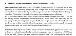 1. Continuous integration/continuous delivery/deployment (CI/CD... | Filo