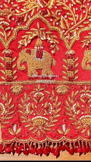 Premium heavy maggam work blouses designed with perfection.#bridalwear #gudur #youtubeshorts