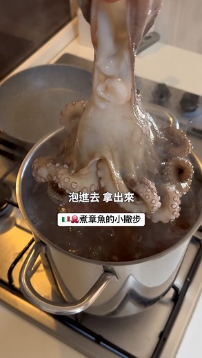 Adele的拿坡里廚房日常 | 跟著拿坡里人這樣子煮章魚，保證章魚形狀漂亮、不掉皮。做各種章魚料理應用都超上相！ #義大利 #拿坡里料理 #章魚料理 #烹飪技巧 #義大利料理 #家常料理 #海鮮食譜 #義點點 ————— Cook octopus like the Neapolitans do, and I... | Instagram