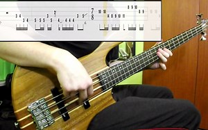 Radiohead - Paranoid Android (Bass Cover) (Play Along Tabs In Video)