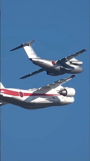 【あの日の銀ちゃんと良き後輩】日本の国産輸送機C-1 & C-2 初号機ペア 航空祭にて