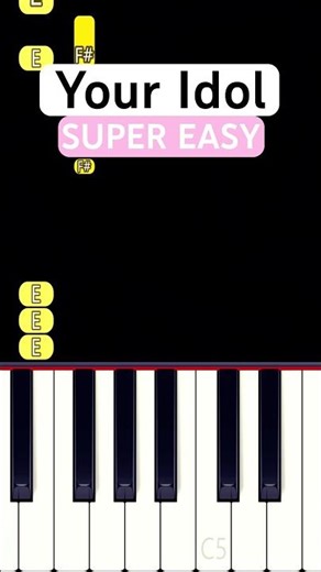 Your Idol 😈 (SUPER EASY Piano Tutorial) | (KPop Demon Hunters)