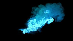 Download blue Fire Flames Looped Torch Ignited Burning. Real Flames Ignited On A Black Background. Real Fire. for free