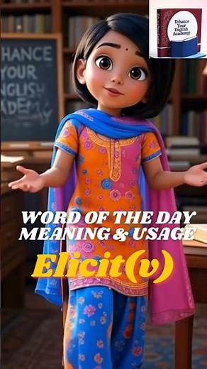 ELICIT MEANING- WORD OF THE DAY#english #wordoftheday #vocabulary #englishlanguage #elicit #verbs