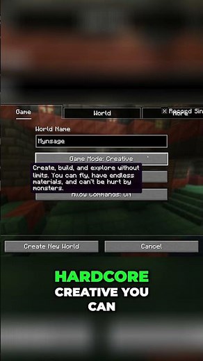 Create Your Own Minecraft World in Single Player and Multiplayer!