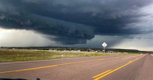 Chasing a supercell storm in Montana