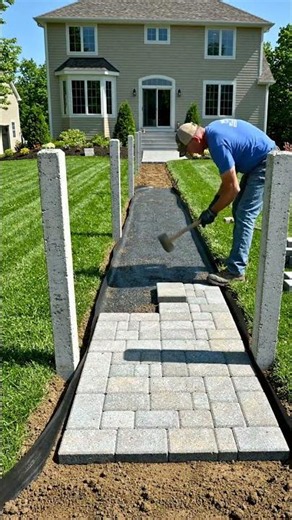 From Dirt to Dream Garden Pathway! 🌿✨ | Amazing DIY Transformation 🏡