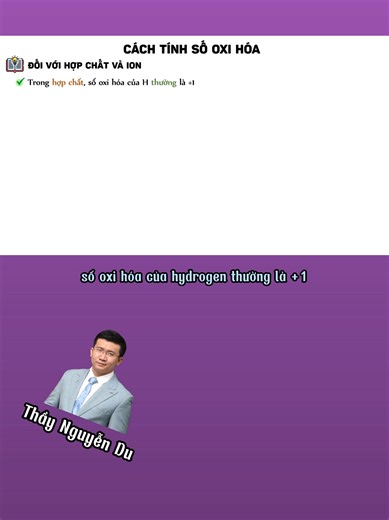 [HÓA 10] Hướng dẫn cách tính số oxi hóa và 1 số sai lầm phổ biến. 2k10 nhận tài liệu tại https://zalo.me/g/lefync128 | Học Hóa Đến Chết