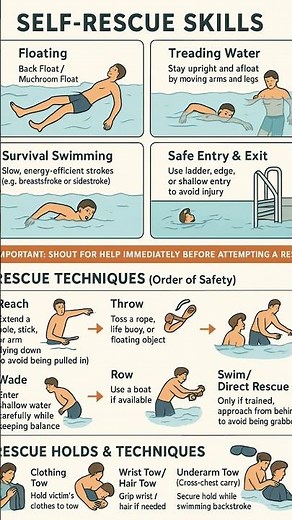 self rescue# swimming #basic life skills