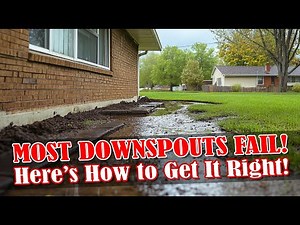 How to Install Underground Buried Downspout Drains So They Never Fail