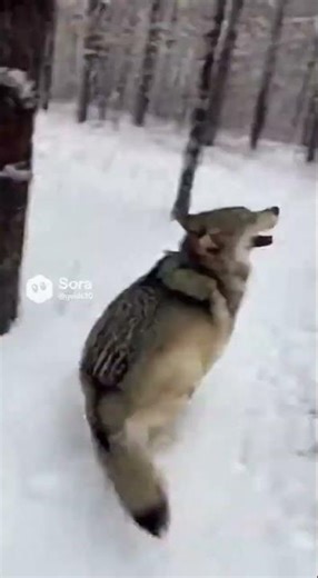 Wolf Jumps STRAIGHT at the Camera!