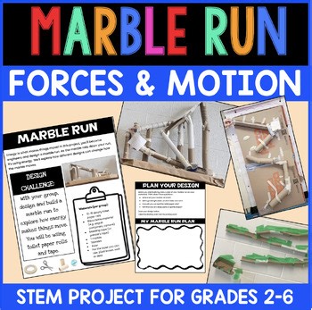 Marble Run STEM Challenge | Energy and Motion Physics Activity | Grades 3-6