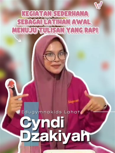 Belajar menulis itu bukan langsung pegang pensil ✍️😊 Lewat kegiatan sederhana, anak dilatih motorik halusnya sebagai latihan awal menuju tulisan yang rapi. Belajar jadi lebih menyenangkan dan tanpa paksaan 💕 #lahat #bimbelanak #edugymnakidspalembang #edugymnakidsclc #anakusiadini