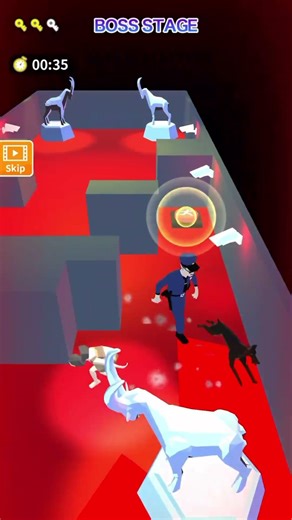 Quickly run the mini-game, inside the pool filled with magma#games #bouncegames #decompressiongame