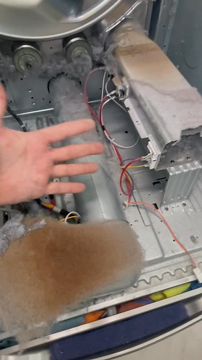 It has become a regular occurrence for customers to tell me the last guy never did that. If you are not getting your dryer cleaned out when they are doing the ductwork, they are only doing half the job. The risk of fire is still present if they are not cleaning out the dryer. The ductwork in this particular job was pre-clean but once we opened up the dryer, this is what we found. Book your complete clean today you can call or text 772-333-9100. #allcleardryervent | All Clear Dryer Vent Cleaning 