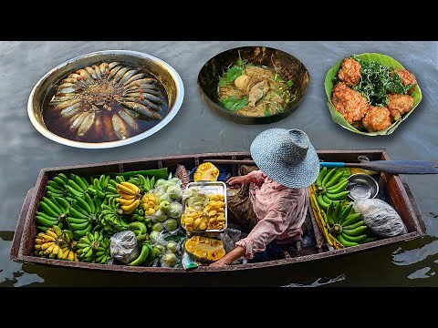 THAI BOAT NOODLES 🍜 Amphawa Floating Market & Damnoen Saduak Tour