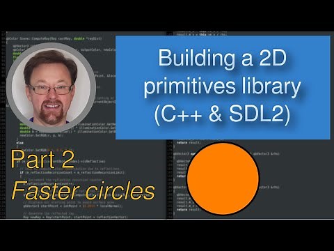 Building a 2D primitives library (C++ & SDL2) - Part 2 - Faster circles