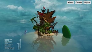 基于平面着色的实时水面渲染Shader(折射+反射+水深+水岸柔边) +配套文章