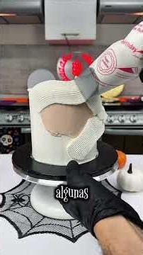 El pastel más fácil para este Halloween 👻🎃💀 #pastel #halloween #cake #crema #betun