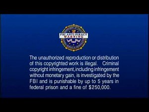 Warner Bros. FBI Anti-Piracy Warning Screen (2005-2009)