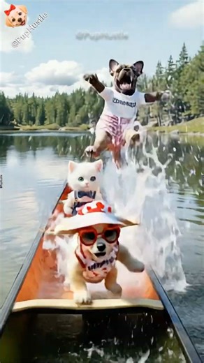 🌞🏕️🎣 What Happens When DOGS Go to CAMP? Epic Adventures & Mishaps #FrenchBulldog #AiCat 🐾 @PupHustle