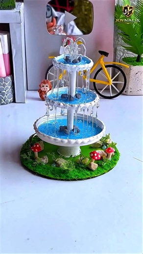 Mini Water Fountain Magic 🌊 | DIY Creative Decor #shorts #youtubeshorts
