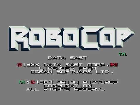 RoboCop (Arcade, 1988, Data East) - Intro / Attract Mode - HD - 60fps