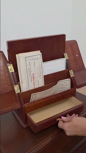 Desktop File Cabinet | Antique Travel Office Storage