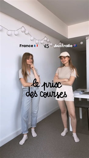 Comparaison des prix : France 🇫🇷 vs Australie 🇦🇺 Alors, cher ou - cher qu’en France ? 👀 Franchement tout le monde dis qu’ici se nourrir coûte plus cher, mais je trouve que le coût des produits au supermarché sont plus au moins similaires entre la France et l’Australie 🙄 Qu’est-ce que tu aimerais que je compare d’autre ? #australie #comparaison #france #prix #voyage