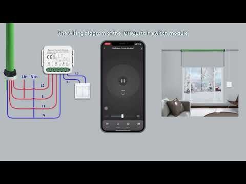 GIRIER Tuya Smart ZigBee/Wi-Fi RF433 Curtain Switch Module for Electric