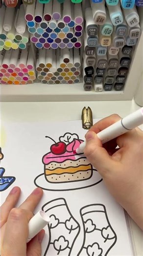 Do you create more in the morning or at night? 🌅 #colorwithme #artshorts #asmr #coloring #cocowyo