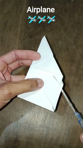 How to make 1/2 Coupons bond Paper Airplane tutorial #origami #papercrafts